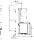 Adaptor bare 16 A pentru relee de monitorizare 22,5 mm