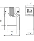 Trafo curent 250/5, 2,5VA, pt SI337010, SI337020, SI337030