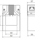 Trafo curent 600/5, 2,5VA, pt SI337010, SI337020, SI337030