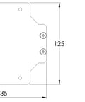 Placă de montaj pentru WKA1515, Î=150 L=150mm