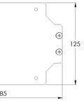 Placă de montaj pentru WKA1520, Î=150 L=200mm