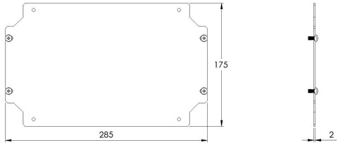 Placă de montaj pentru WKA2030, Î=200 L=300mm