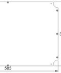 Placă de montaj pentru WKA4060, Î=400 L=600mm