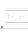 Şină DIN pt. WSA Î=15mm pentru cutii cu laţimi de 400mm