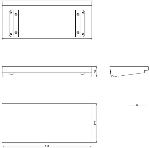 Copertină L=500 A=210 pentru WSTxx5021x