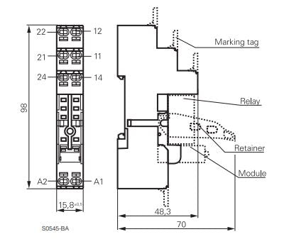 MODUL dioda protectie 6-230 Vcc