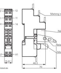 Modul LED verde 6/24 Vca/cc pt.relee PT