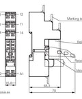 Modul LED rosu 6/24 Vcc +dioda pt.relee PT