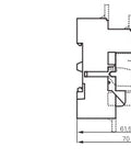 Soclu cu şurub, execuţie logică, pini la 3,5mm, şină DIN