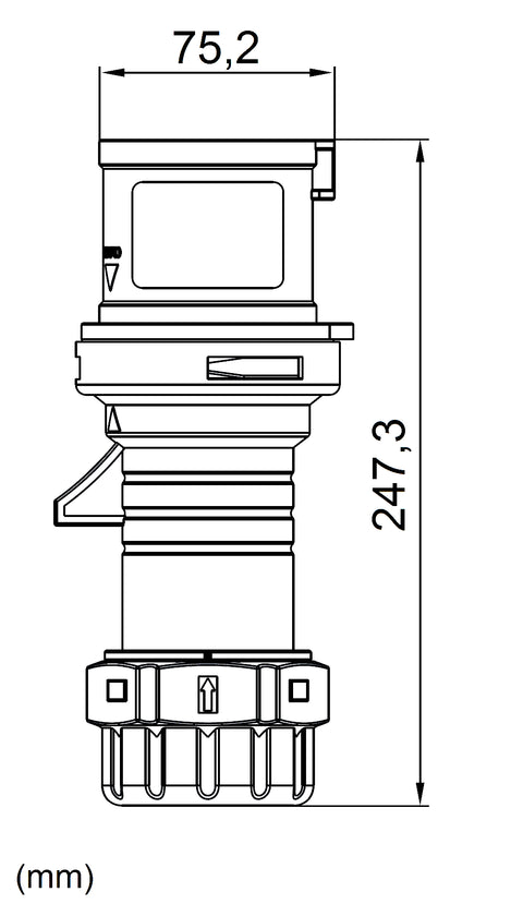 Fişă CEE, 5 poli 63A 400V IP44