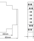 Releu de timp, multifuncţional, 1CC, Ualim=12-240VAC/VDC, 8A