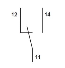 Contact auxiliar 1CC, pt. seria AR8, fixare cu înclichetare