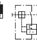 Bloc frontal de contacte auxiliare 1ND+1NI pentru BE5/BE6