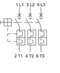 Întreruptor de protecţie motoare BE2 PB, 3-poli, 1,6-2,5A