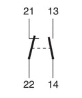 Contact auxiliar 6A 250V 1ND+1NI pentru BR