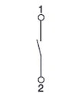 Comutator modular 0-1, 1NO, 16A