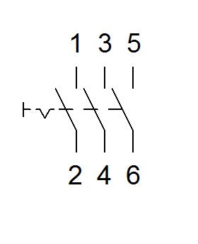 Comutator modular 0-1, 3NO, 16A