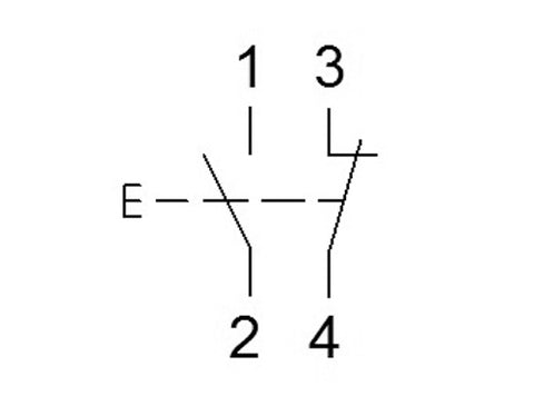 Buton modular cu reţinere 1ND+1NI 16A