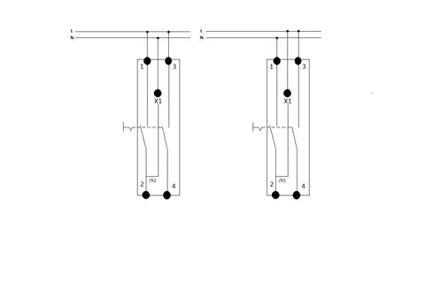 Buton modular cu reţinere şi LED, 2ND, 230VAC
