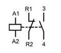 Contactor modular (1UH) 20A, 1 ND, 1 NC/24Vca seria AMPARO