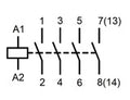 Contactor modular (3UH) 40A, 4 ND, 230Vca, seria AMPARO