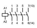 Contactor modular 3UH, 63A, 4ND, 24VAC