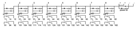 Modul cu relee 24VDC, clipsabil pe sina DIN