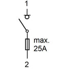 Separator D02, ARROW S, 1-pol, 25A