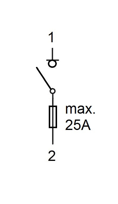 Separator D02, ARROW S, 1-pol, 25A