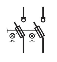 Separator de sarcină pentru portfuzibile D0 TYTAN-II 2p, 63A