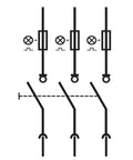 Separator pentru D02, TYTAN R, 3 poli, 50A complet