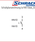 Contact auxiliar HN10U 1NI cu intarziere la deschidere