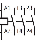 Contactor ALEA II auxiliar, 4 ND, bobina la 24Vcc