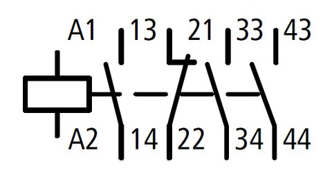 Contactor ALEA II auxiliar, 3 ND + 1 NÎ, bobina la 24Vca