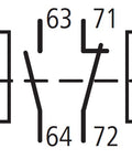 Cont.aux. pt. contactor aux., 2ND+2NÎ , 1ND+1NÎ microswitch