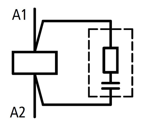 Modul deparazitare RC pentru contactor mărime 1, 110-240Vca