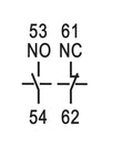 Contact aux. frontal pt. CUBICO Clasic/High/Grand, 1ND+1NÎ