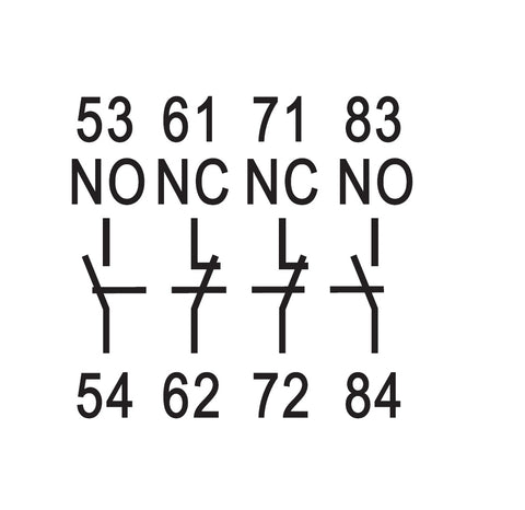 Contact aux. frontal pt. CUBICO Clasic/High/Grand, 2ND+2NÎ
