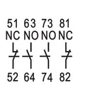 Contact auxiliar frontal pentru CUBICO Mini, 2ND+2NÎ