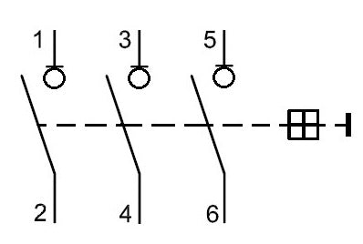 Comutator 3-poli, 125 A